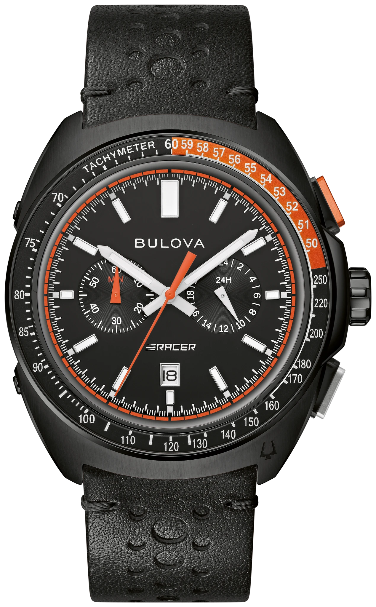 Bulova 　手巻き時計 黒文字盤 茶色レザー Bulova 手巻き時計 黒文字盤 茶色レザー 楽天市場】ブローバ 手